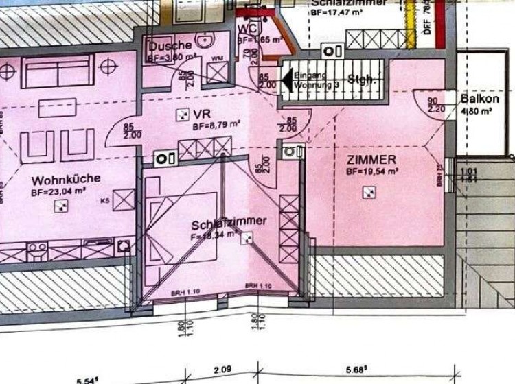Objektbild: 3-Zimmer-Wohnung zum Erstbezug nach Komplettrenovierung in zentraler Lage - ca. 75,15 m² Wohnfläche!