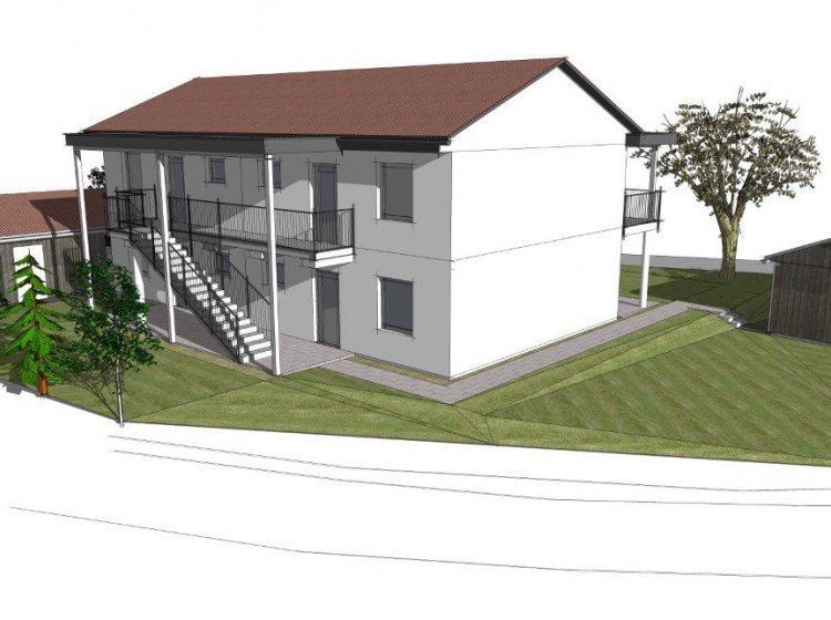 Objektbild: Neubau: Eigentumswohnungen in Paldau - EG barrierefrei mit Terrasse und Garten, OG mit großem Balkon