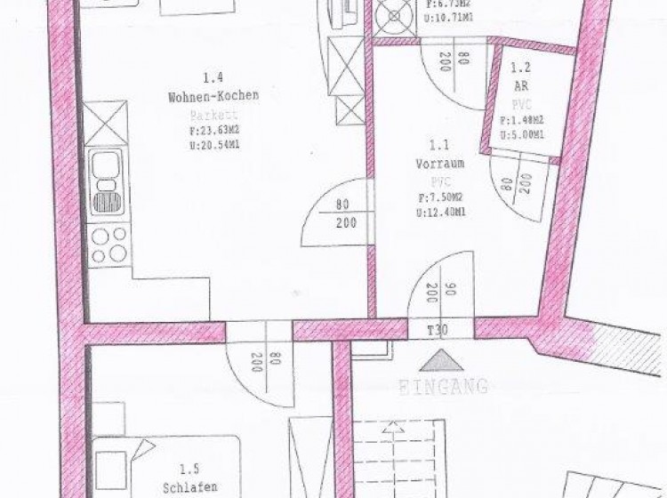 Objektbild: Gemütliche 2-Zimmer-Wohnung mit Einbauküche im Ortskern von Kirchberg an der Raab