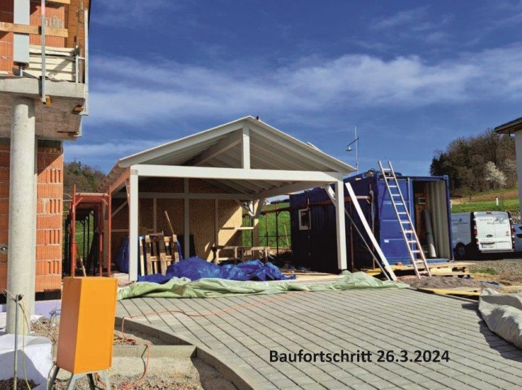 Objektbild: !!! Fotos Baufortschritt!! Neubauprojekt in Paldau bei Feldbach - Wohnungen mit Terrasse und teilweise Gartenanteil, Carport etc.
