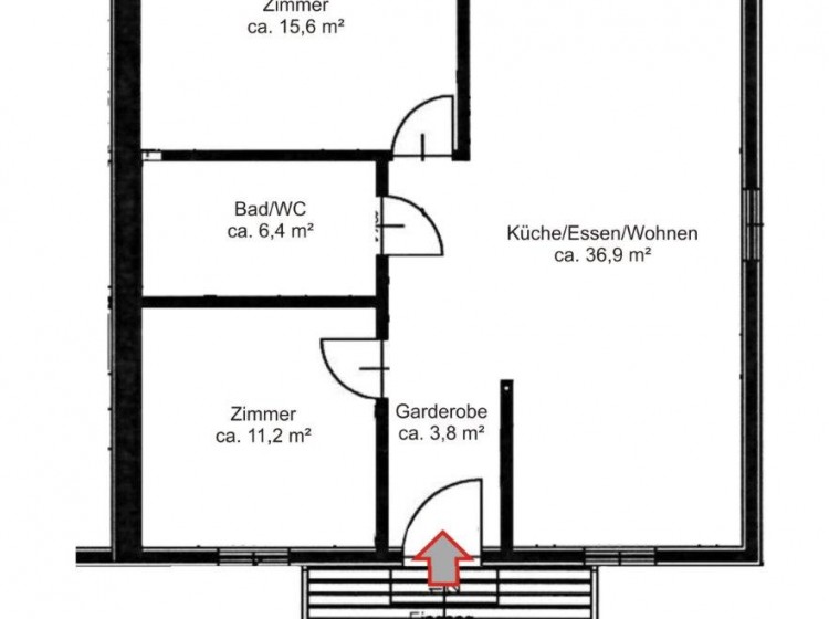 Objektbild: Gemütliche 3-Zimmer-Wohnung mit kleinem Balkon in ruhiger Stadtrandlage