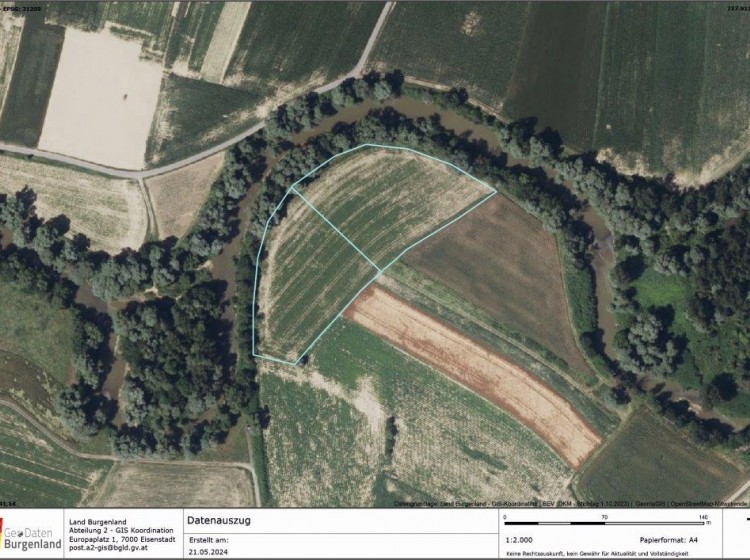 Objektbild: Investieren Sie in Grund und Boden - ca. 13.542 m² ebene Ackerflächen direkt an der Raab gelegen!